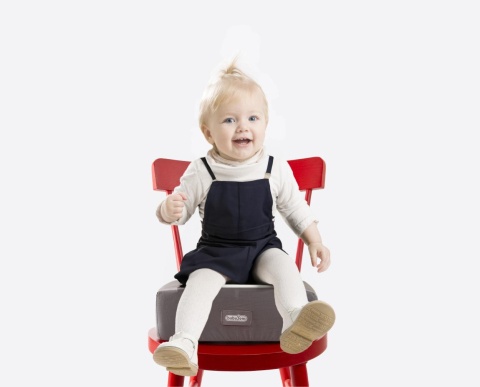 Alimentatie bebe & Accesorii hranire - Pernuță înălțător pentru scaun de masă 32 x 32 cm Anthracite BebePrice.ro