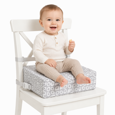 Alimentatie bebe & Accesorii hranire - Pernuță înălțător pentru scaun de masă 32 x 32 cm Grey BebePrice.ro