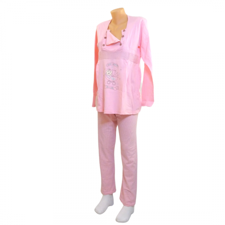 Pijamale pentru alaptare,  BabyStroller - Pink BebePrice [0]