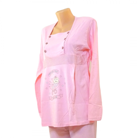 Pijamale pentru alaptare,  BabyStroller - Pink BebePrice [1]