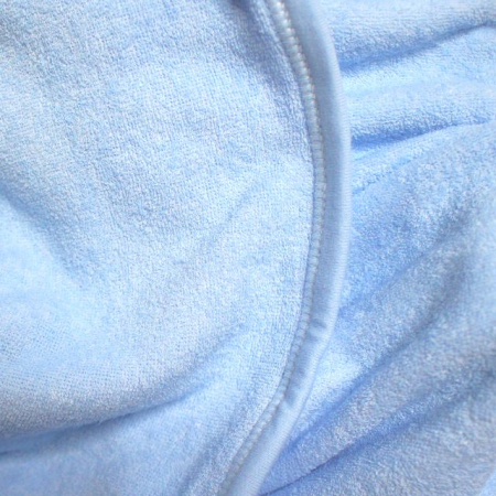 Prosop de baie cu gluga din bumbac , Funny animals, Little Mouse, Blue [2]