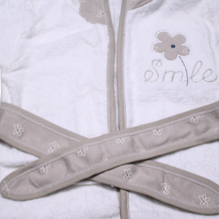 Set de baie pentru copii, bumbac, Smile, Beige- 4 piese, Bebeprice [3]