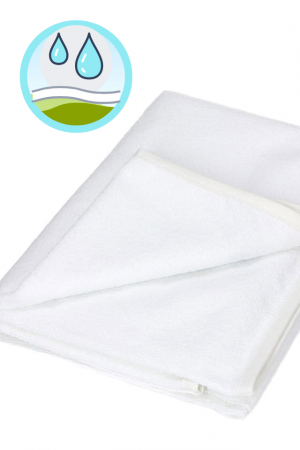 Protectie impermeabila, bumbac, 40x90 cm, White [4]