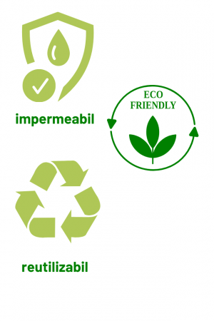 Protectie impermeabila, bumbac,60x120 cm, White, BebePrice [1]