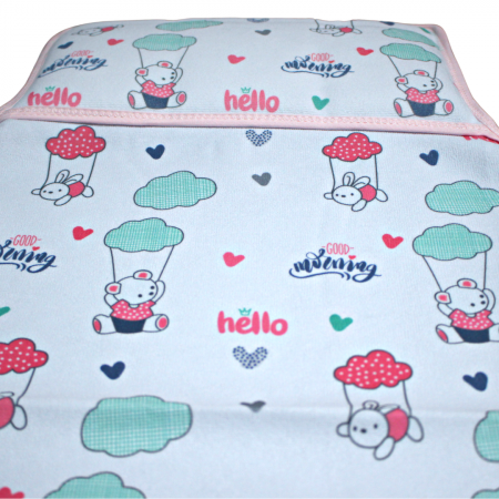 Protectie impermeabila reutilizabila cu pernuta atasata Hello Pink [4]