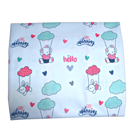 Protectie impermeabila reutilizabila cu pernuta atasata Hello Pink [1]