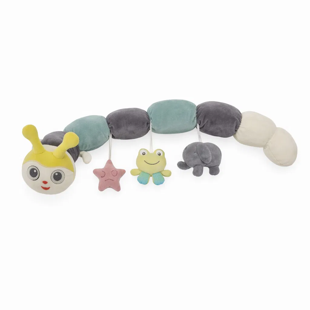 Aleze & Protectii impermeabile - Protecție-laterală-multifuncțională-Caterpillar-SleepRail-Verde-premium-pentru-bebelusi---BebePrice.ro