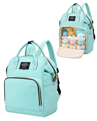 Rucsac impermeabil multifunctional pentru parinti,  Turquoise [0]