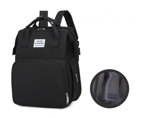 Rucsac multifunctional extensibil, impermeabil cu USB EasyTrip Baby, Midnight, BebePrice [5]