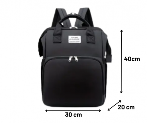 Rucsac multifunctional extensibil, impermeabil cu USB EasyTrip Baby, Midnight, BebePrice [3]