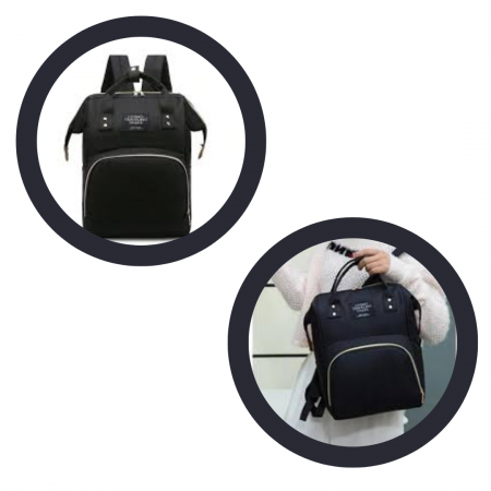 Rucsac termic multifunctional pentru parinti, Black [2]