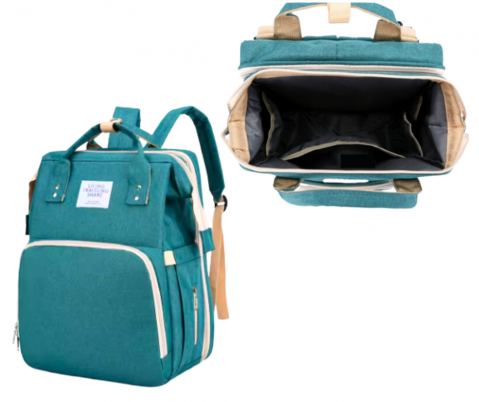 Rucsac multifunctional extensibil, impermeabil cu USB EasyTrip Baby, Forest, BebePrice [5]