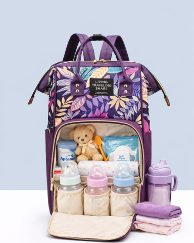 Rucsac termic multifunctional pentru parinti, Mommybaby, Lavender Mist [2]