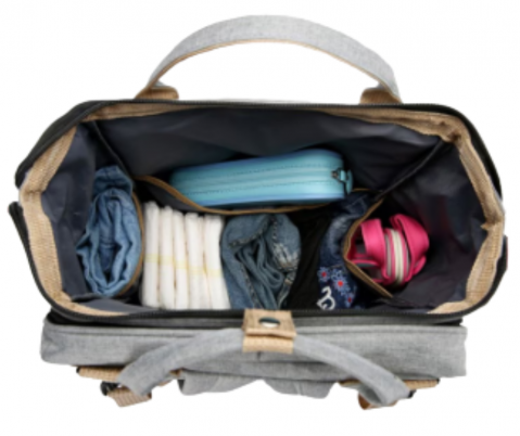 Rucsac multifunctional extensibil, impermeabil cu USB EasyTrip Baby, Royal Burgundy, BebePrice [6]