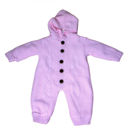 Combinezon tricotat, fetita, Pink [2]