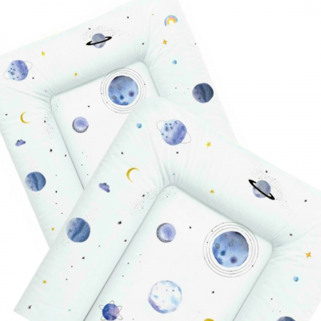Saltea de infasat, Planets. White -Blue,BebePrice [1]