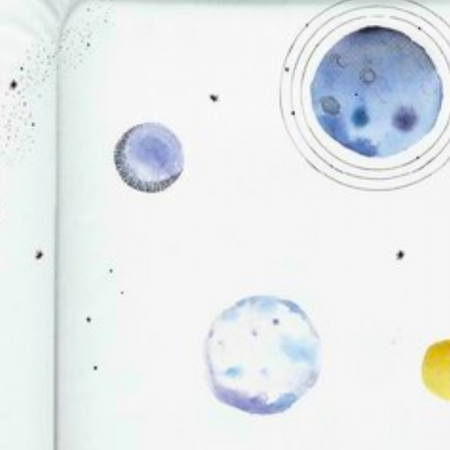 Saltea de infasat, Planets. White -Blue,BebePrice [2]