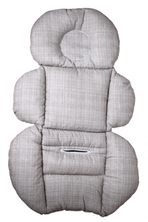 Saltea protectie doua fețe pentru carucior si scoica Elephant, White-Grey [2]