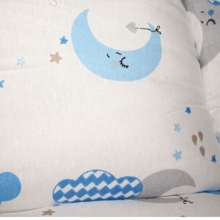 Saltea protectie pentru carucior si scoica, Sleepy Baby, Blue Moon [2]
