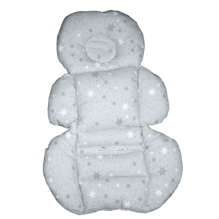 Saltea protectie pentru carucior si scoica, Sleepy Baby, Grey Stars [1]
