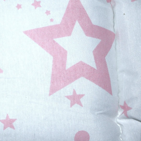 Saltea protectie pentru carucior si scoica, Sleepy Baby,Pink, Falling Stars [2]