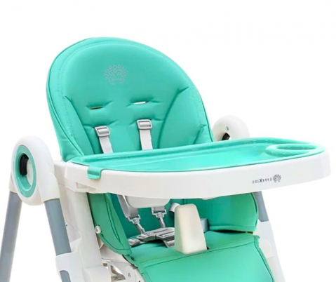 Scaun de masă ergonomic 3 in 1, Feedi, 7 pozitii, Turquoise, BebePrice [2]