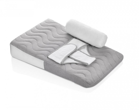 Lenjerii patut & Paturici - Salteluță-poziționator-Reflux-Pillow-SleepSlope-Gri-premium-pentru-bebelusi---BebePrice.ro