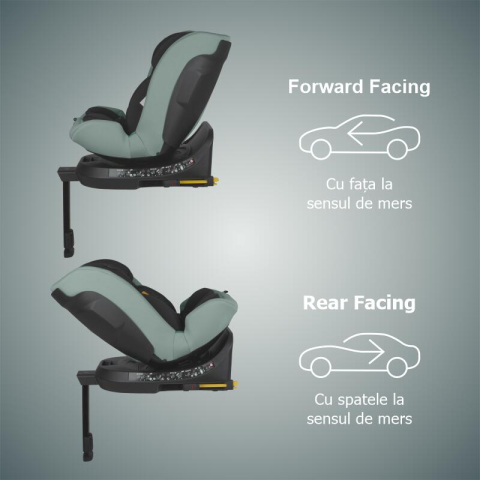 BBP-326089081 Scaun auto i Size 40-150 cm Ario Forest Sage sistem i-Size si fixare ISOFIX BebePrice.ro [10]