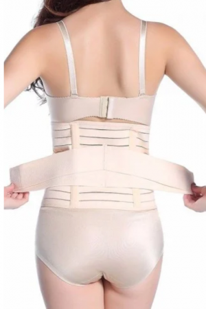 Set 2 x Centuri abdominale postnatale dublu reglabile - Beige BebePrice [4]