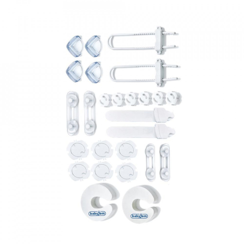 Articole siguranta bebe - Set protecții mobilier Home Safety Kit 26 piese pentru copii BebePrice.ro