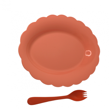 Set 4 platouri si tacamuri, pentru microunde, Light Brown [3]