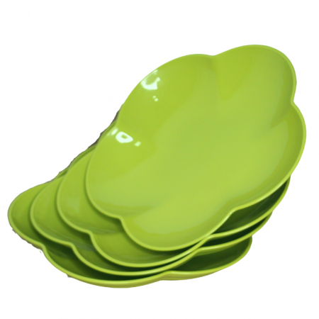 Set 4 farfurii si tacamuri, pentru microunde, Green [3]