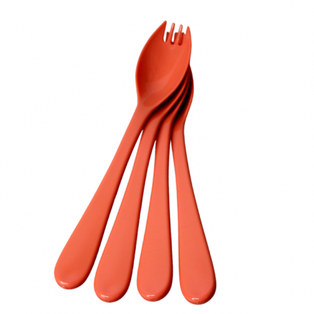 Set 4 farfurii si tacamuri, pentru microunde, Light Brown [5]