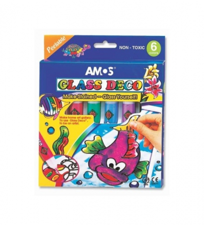 Set de creatie, Galss Deco, 6 culori , BebePrice [0]