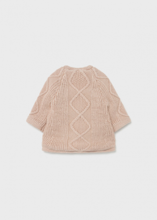 bebeprice Set cardigan si caciula Mayoral maneca lunga Rose MakeUP [1]