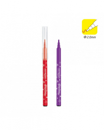 Set carioci lavabile, Fiber Marker, 12 culori, BebePrice [1]