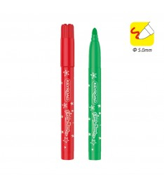 Set carioci lavabile, Jumbo, Fiber Marker, 12 culori , BebePrice [1]