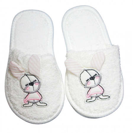 Set de baie pentru copii, bumbac, Rabbit, Pink - 4 piese, Bebeprice [2]