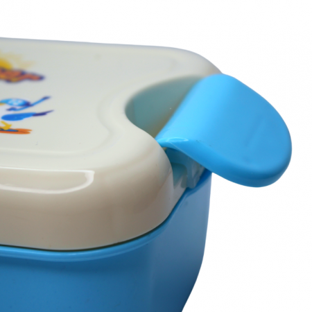 Set cutie alimente cu lingura, dreptunghiular, Blue, BebePrice [4]