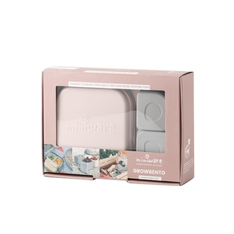 Set Grow Bento cu 2 Silipods 3 piese Cotton Candy Grey BebePrice.ro [1]