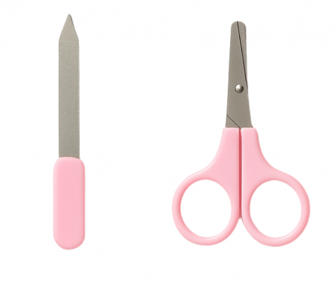 Set ingrijire bebelus, fara BPA, 7 piese, Pink , BebePrice [1]