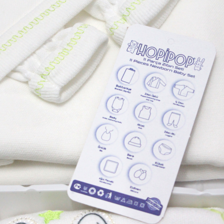 Set maternitate bumbac antialergic, nou-nascut, Little Baby, Pear - 11 piese [5]