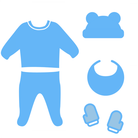 Set maternitate bumbac, nou-nascut, Bear, Blue - 5 piese, BebePrice [6]