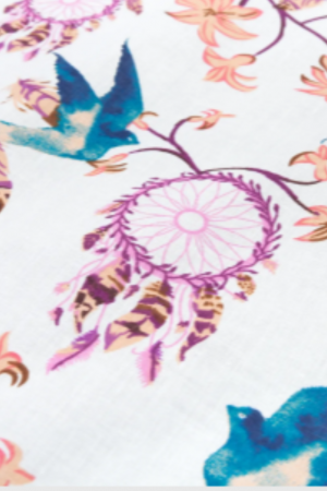 Set pilota groasa cu perna din bumbac, 75x100 cm, Purple, BebePrice [2]