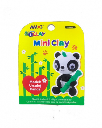 Jocuri Creative & Educative - Set plastilina non-toxica Mini Clay, Little Panda, BebePrice