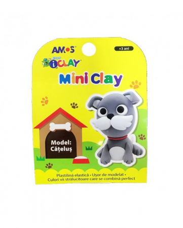 Jocuri Creative & Educative - Set plastilina non-toxica Mini Clay, Little Dog, BebePrice