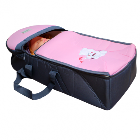 Set port bebe si geanta de maternitate, Bear, Pink- 2 piese [2]