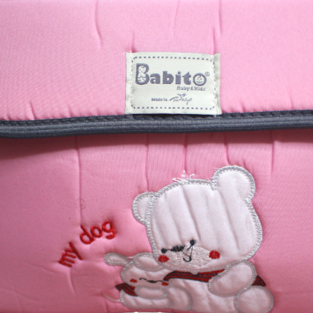 Set port bebe si geanta de maternitate, Bear, Pink- 2 piese [3]