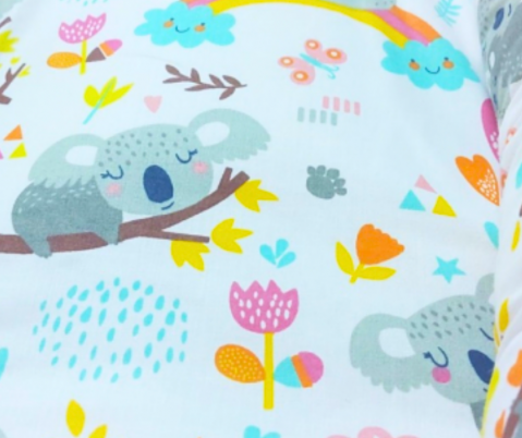 Baby Nest Premium, bumac, umplutura cu fibre din silicon,Blue, Sleepy Koala, BebePrice [2]