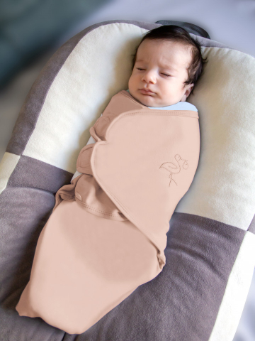 Aleze & Protectii impermeabile - Sistem-de-înfășare-din-bumbac-0-3-luni-SoftSwaddle-Somon-premium-pentru-bebelusi---BebePrice.ro